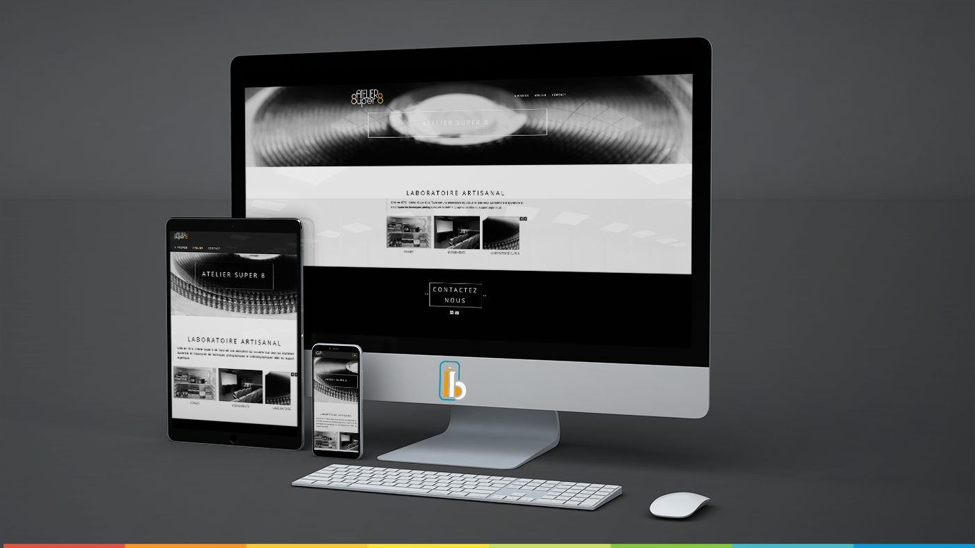 Laurent Boucher Webdesigner création de site internet multi écrans responsives Atelier super 8 de Tours
