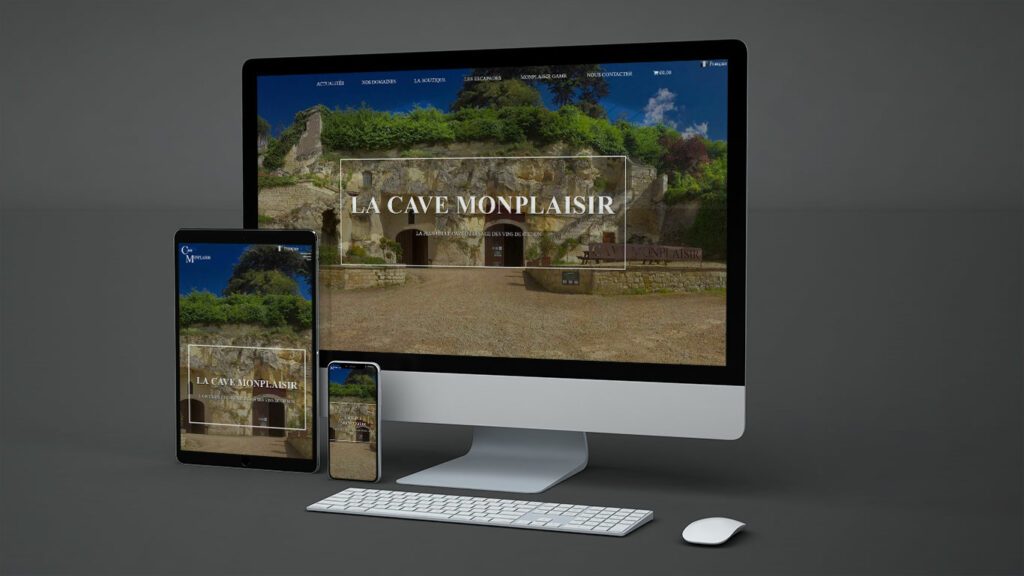 Laurent Boucher Webdesigner création de site internet multi écrans responsives pour caviste cavemonplaisir.fr